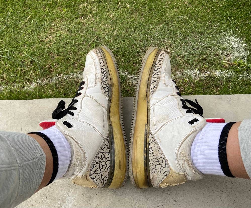 クッタクタのAJF3…。加水分解しまくりだけど、友人から譲ってもらって未だに現役