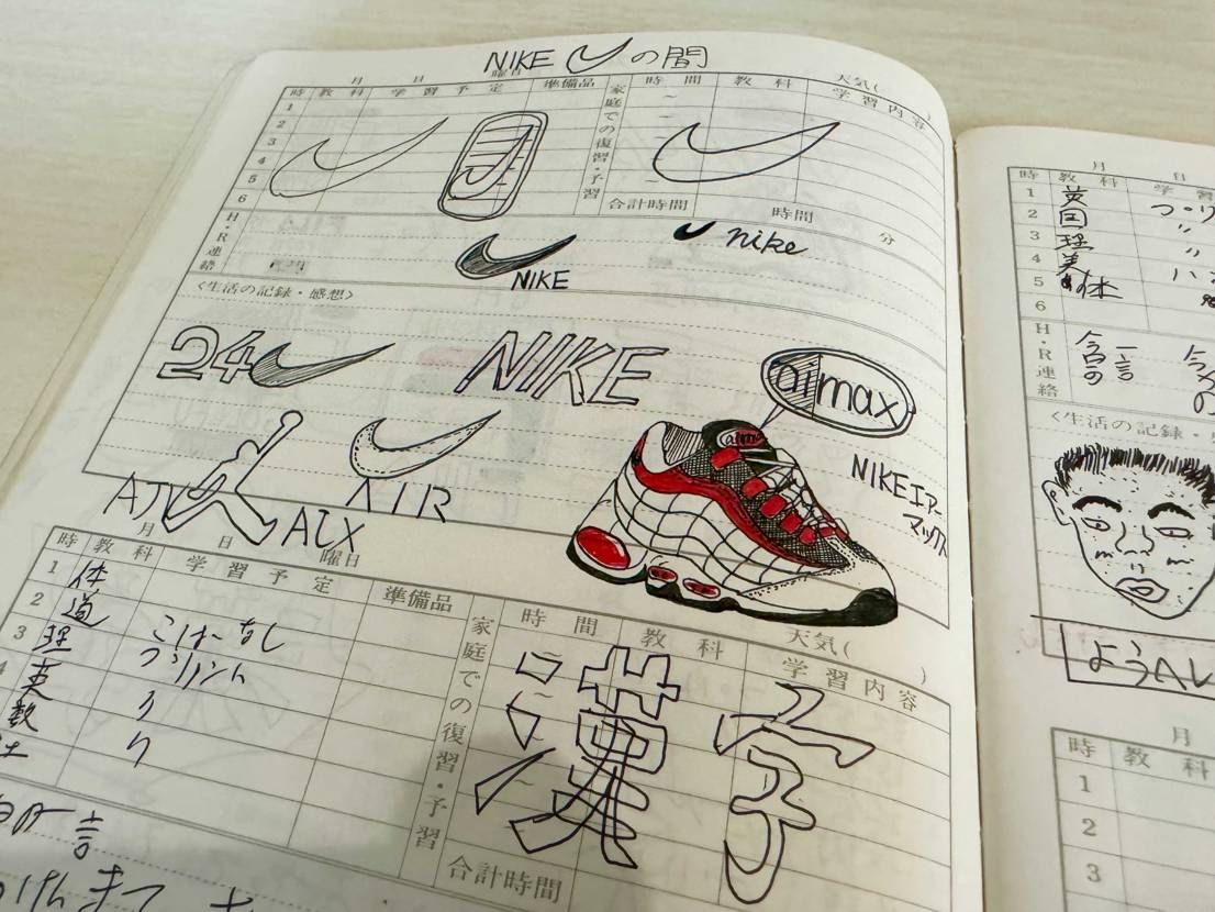 お部屋の整理をしていたら30年くらい前の懐かしいノートが出て