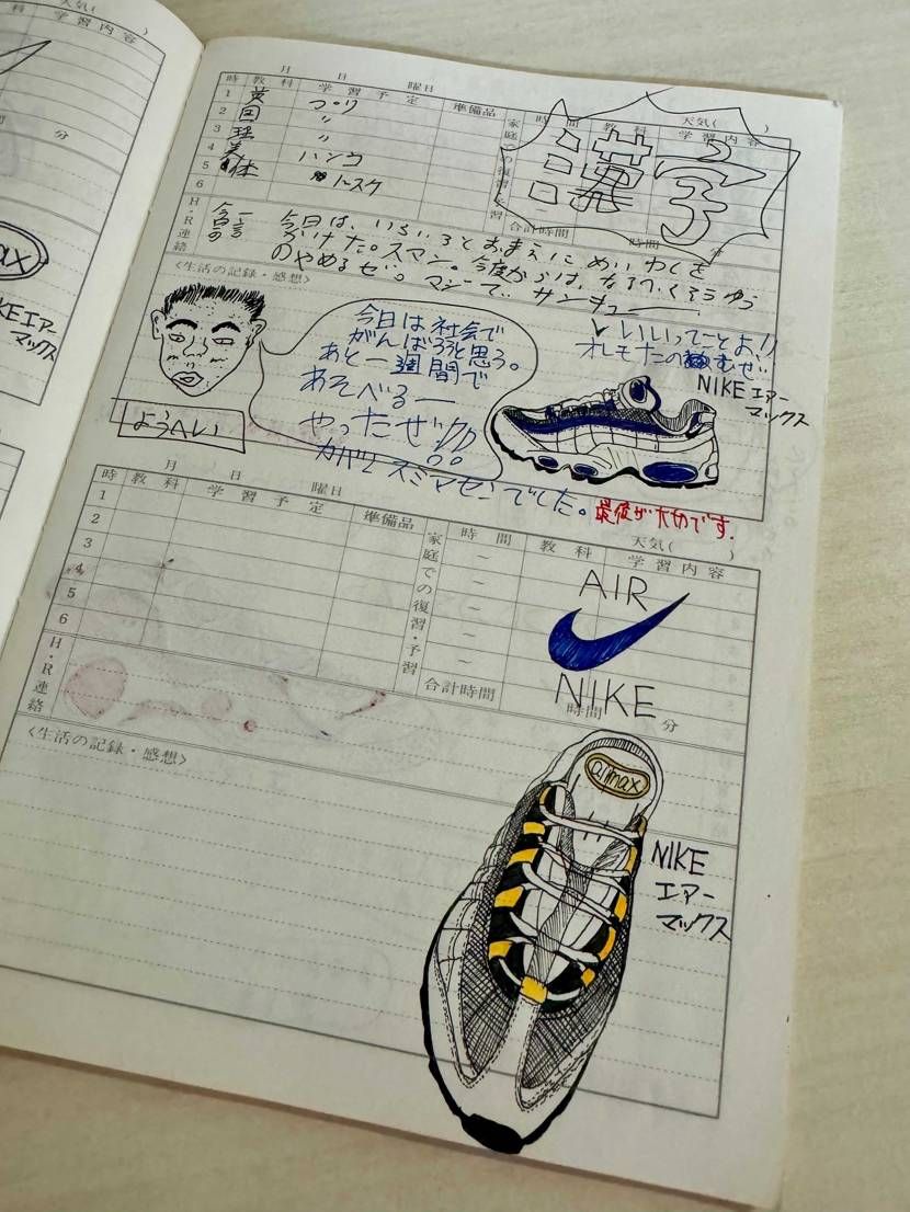 お部屋の整理をしていたら30年くらい前の懐かしいノートが出て