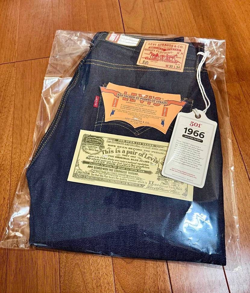 本家Levi'sになかったので他で購入しました1966👖lvc
暑い時期はクー