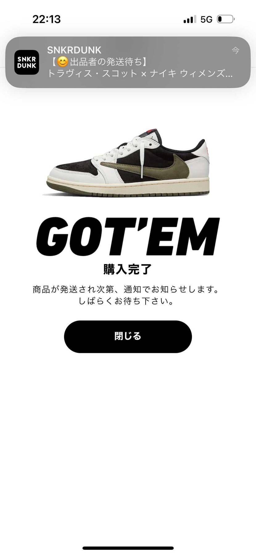 スニーカー初心者なのに手が勝手に。😔