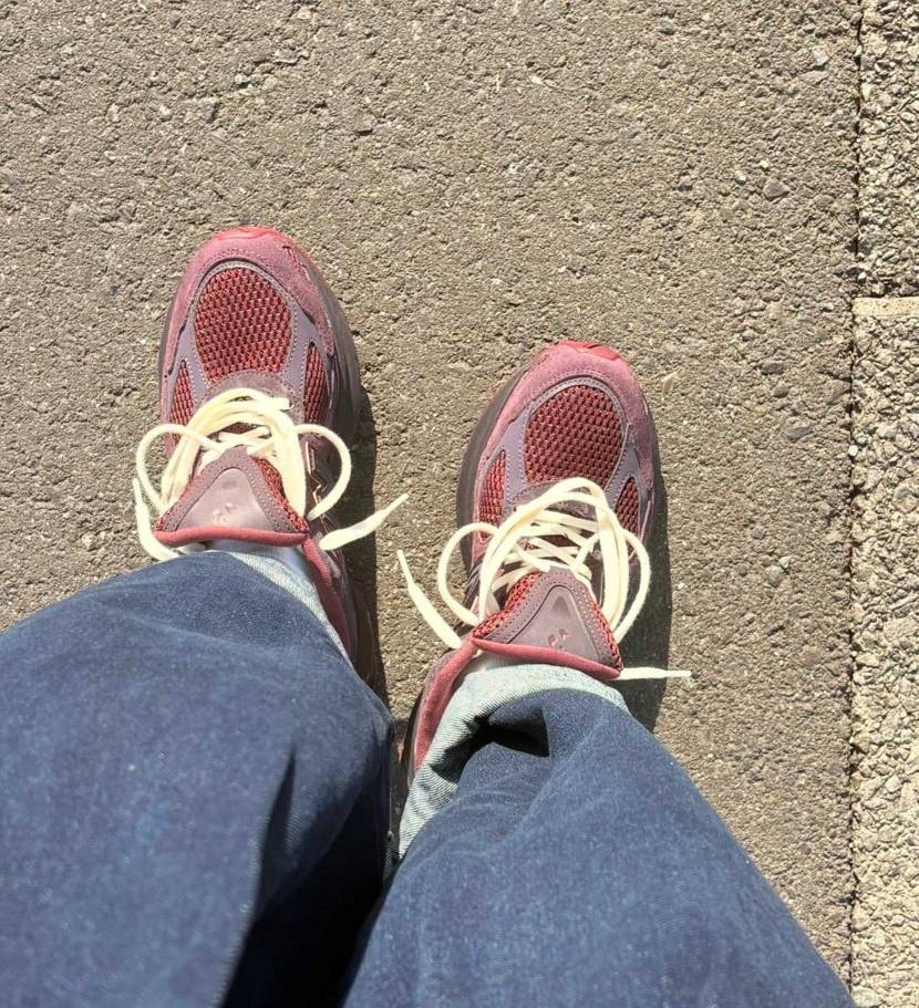 晴れの日に履きおろしました！
時間なくて急いで写真だけ撮った時のです！
日の