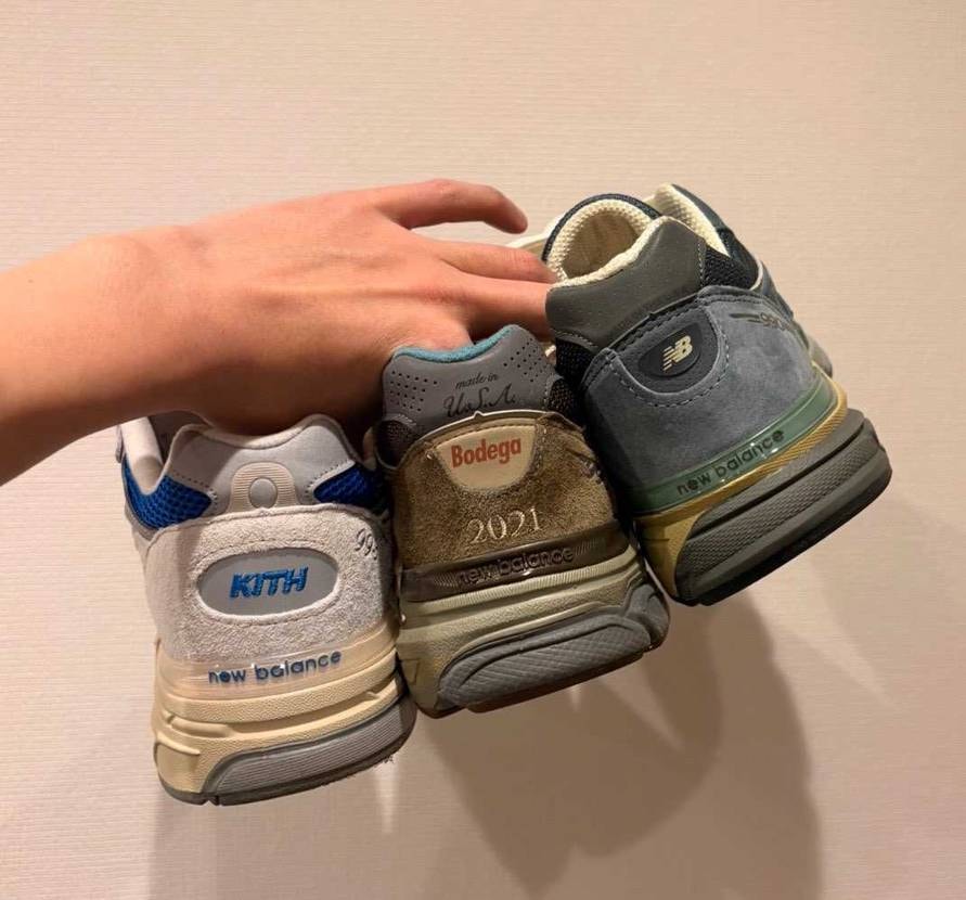 共感してもらえるかわかりませんが、私はこの3足のように踵部分だけにグレーが入って