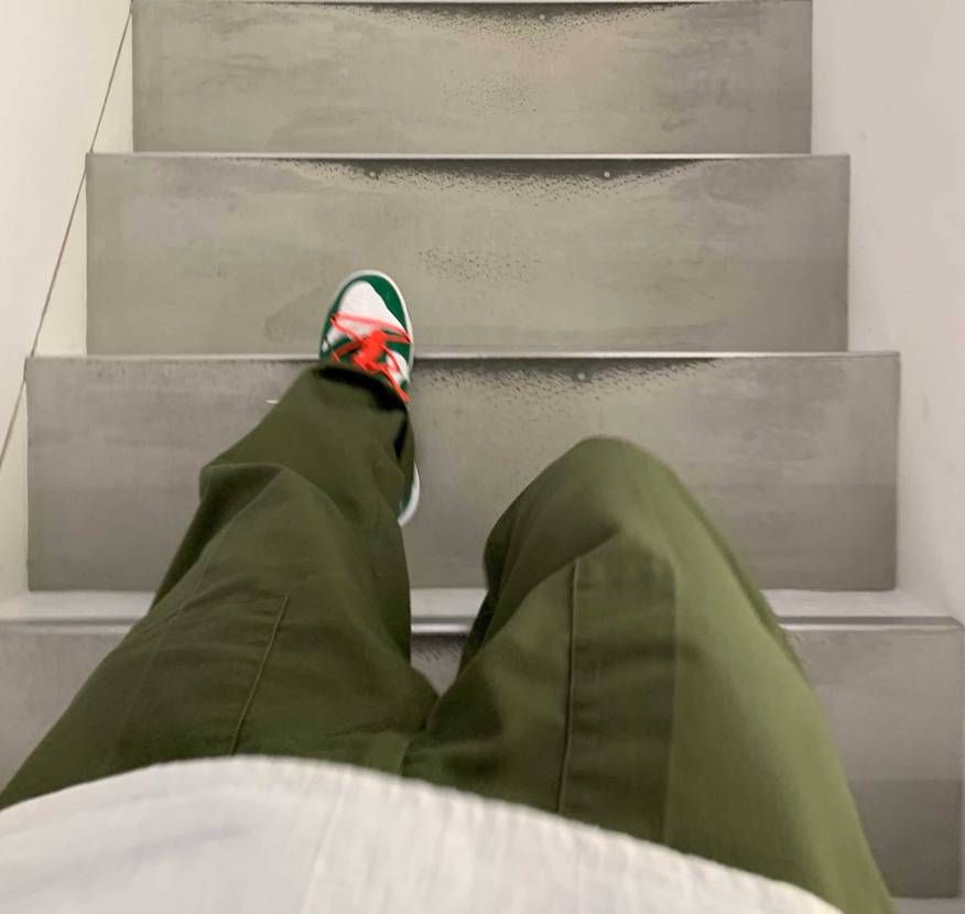 上下軍モノで揃えてスニーカー遊んでみました。