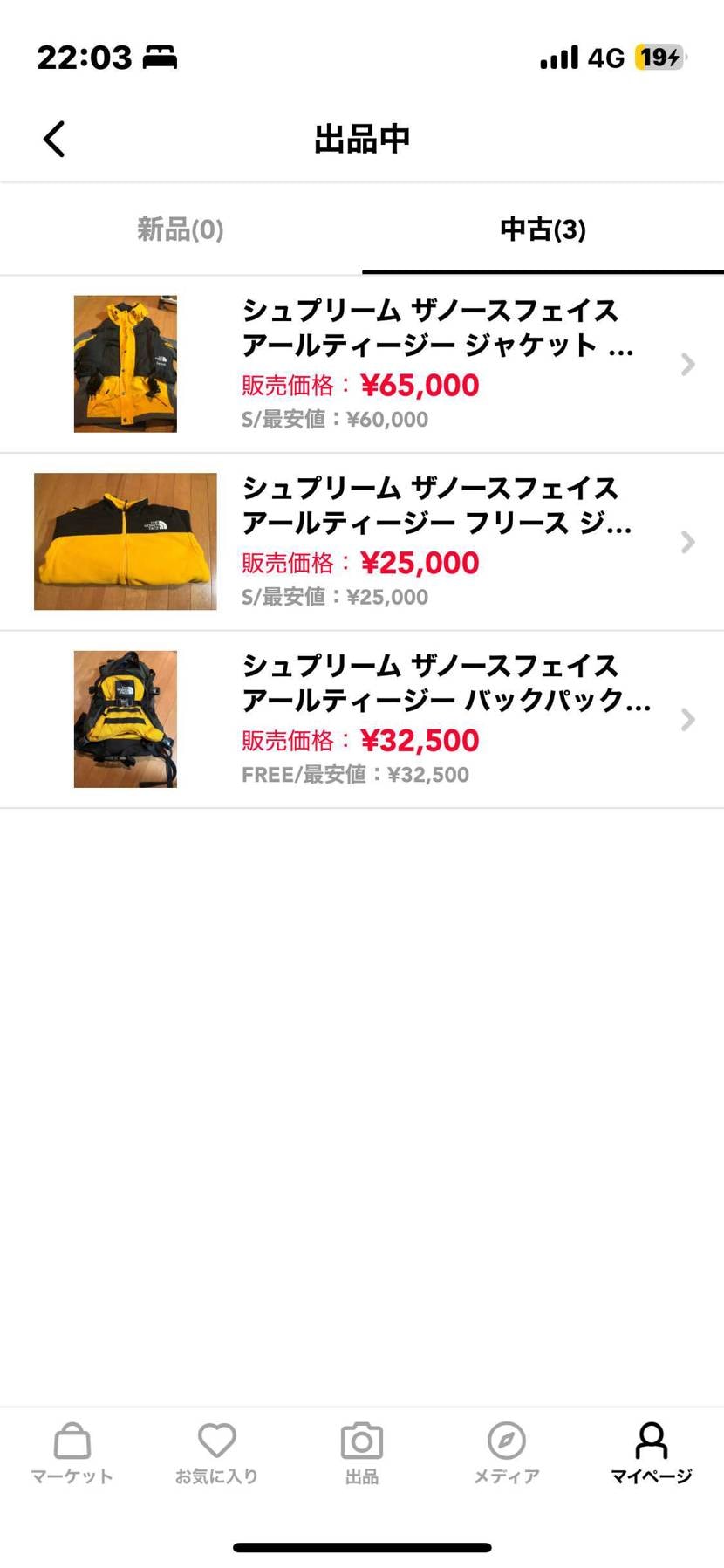 supreme ノースフェイスコラボRGTシリーズ、断捨離の