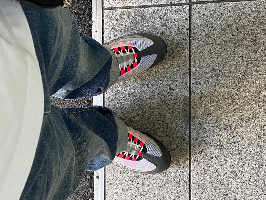 ビッグバブル赤、やっと履けた！！！❤️