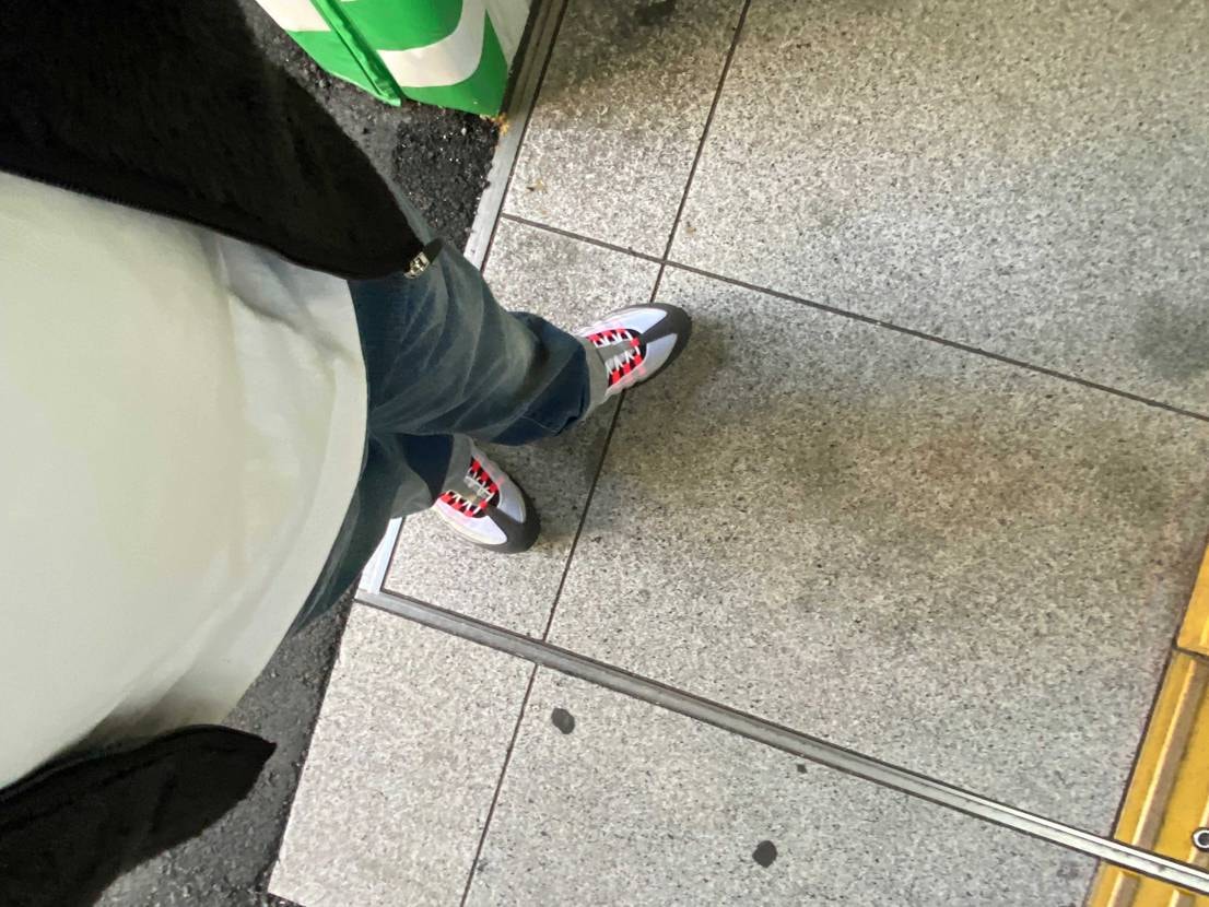 ビッグバブル赤、やっと履けた！！！❤️