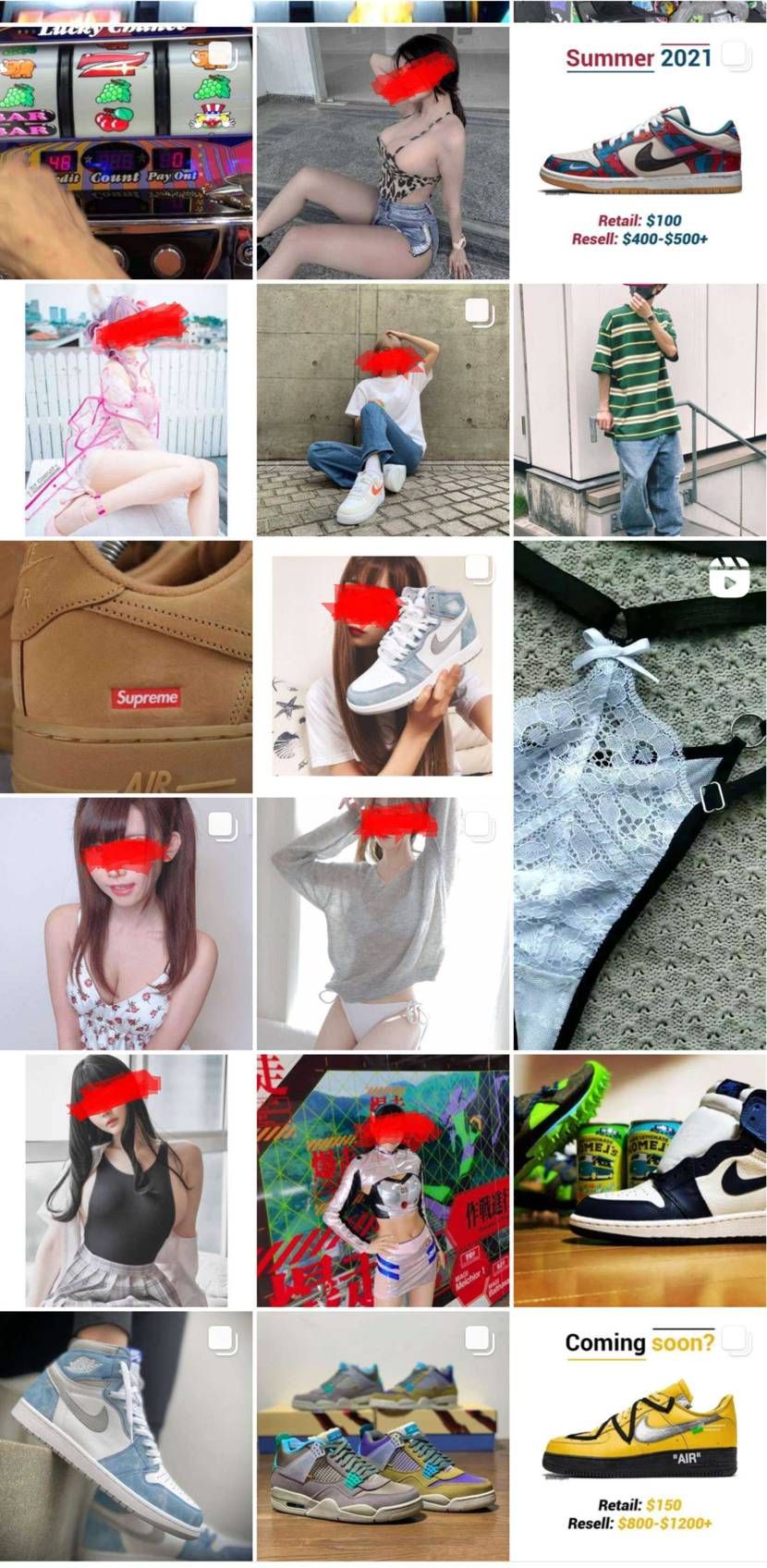 インスタの検索は本当にHなんだから🤭
スニーカー関係しかフォローしてないのに😂