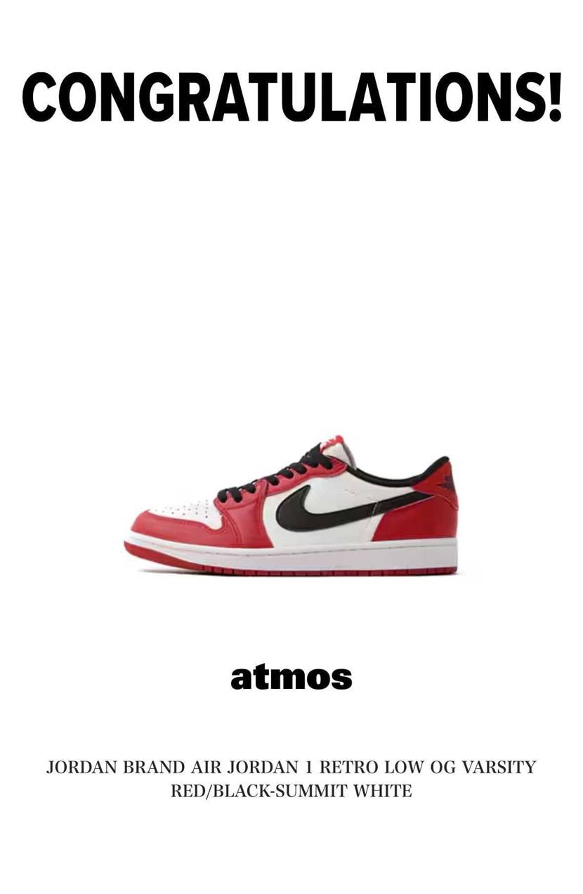 UNION 当選(ゴールド会員)
atmosオンライン当選