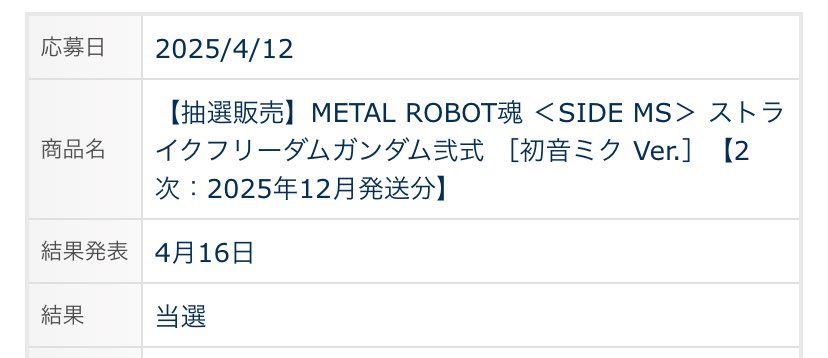 NIKEもバンナム見習ってほしいわ。
抽選と言うなの応募者全員サービスを