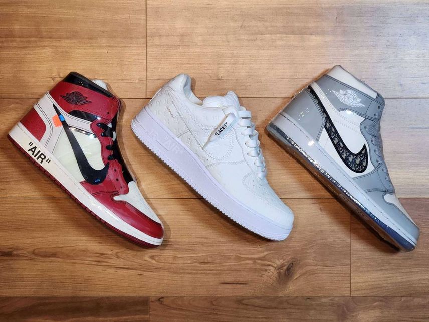 Jordan 1 off-white
Airforce 1 louis Vu
