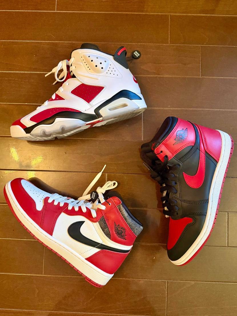 50歳の節目の誕プレでこの3足をスニダンで購入しました❗️ずっーとほしかったから