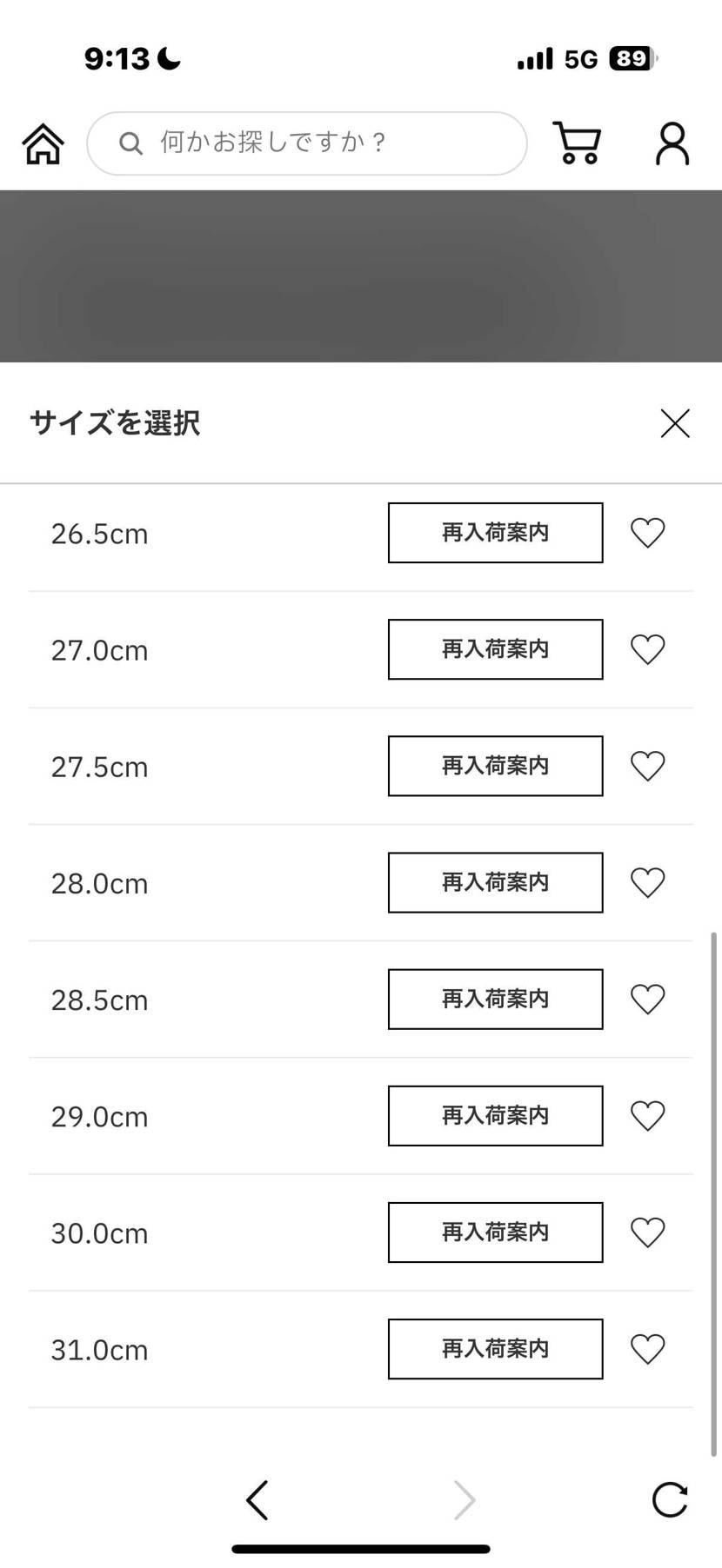 爆量？

って思ったけど、いちお全サイズSOLD OUT