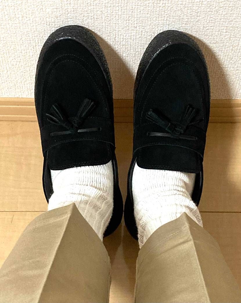 こちらが
ラストリゾート海老の
タッセルローファー風味でございます

こ