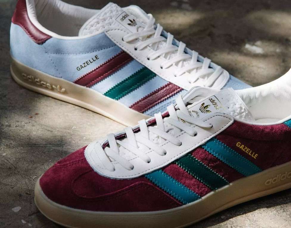 GAZELLE INDOOR
シューホールの部分がスムースレザーだったりスリー