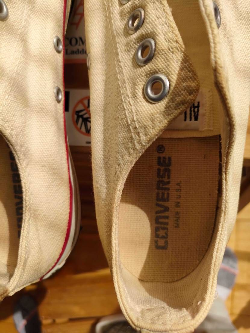 20年以上前のオールスター、重曹、粉洗剤の浸け置き洗いでキレ