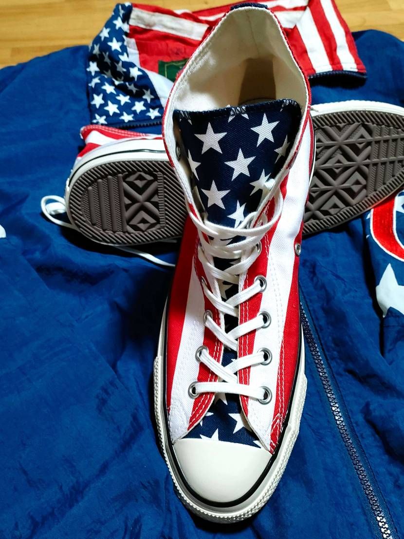 星条旗なんか買っちゃうだよね〜😄
CONVERSE ALL