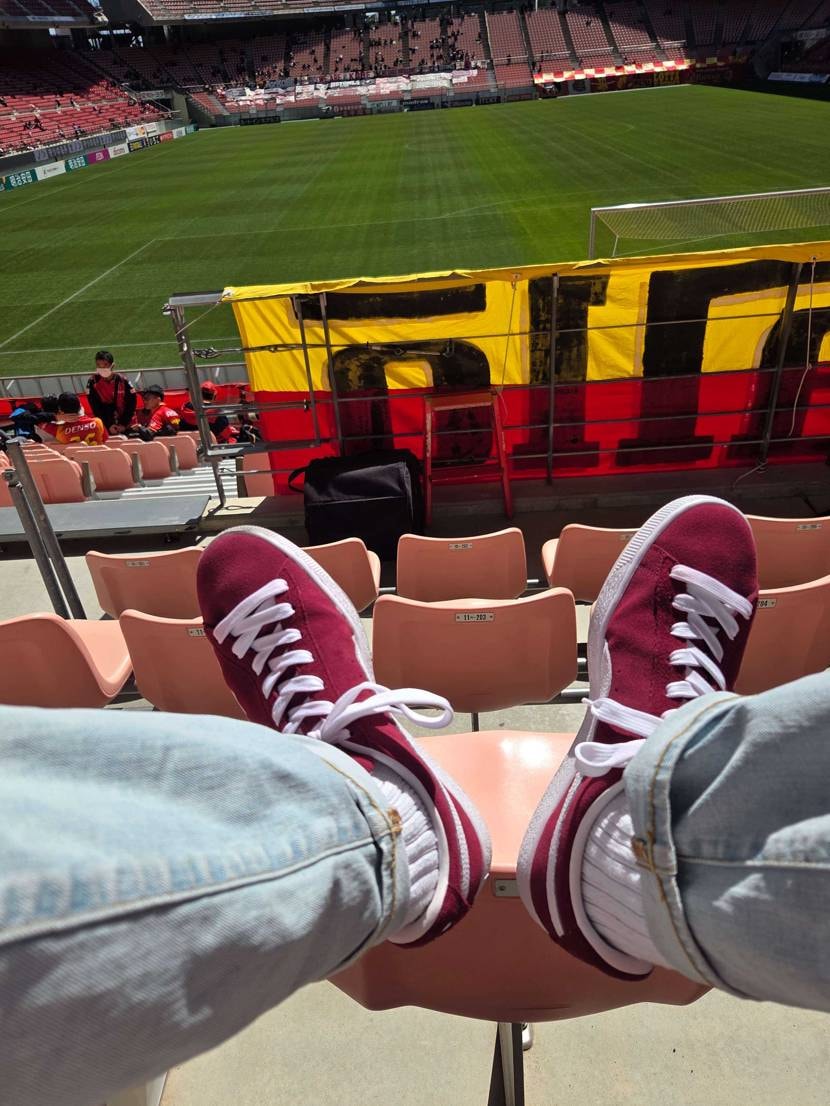 久しぶりにTMCxPuma Suede
濃いバーガンディスエードはイイネ👍
