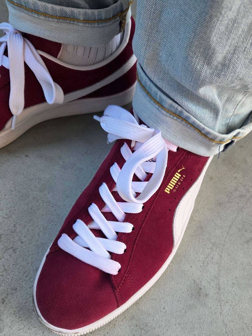 久しぶりにTMCxPuma Suede
濃いバーガンディス