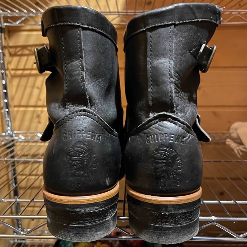 30年来の友CHIPPEWAのエンジニアブーツで行ってきやす👍
