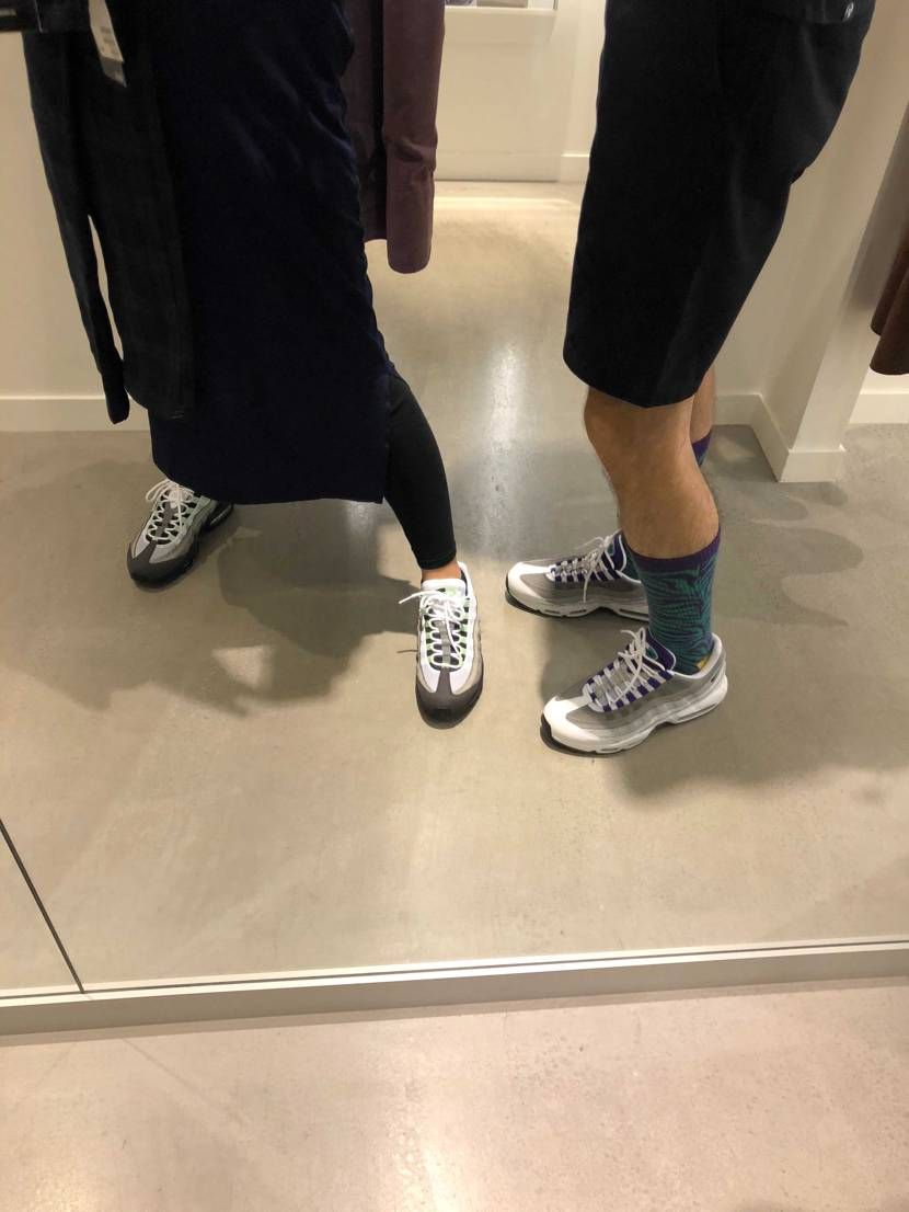 昨日はミントちゃんとグレープちゃん
梅雨明けの初履き👟
夫と95お揃いできて