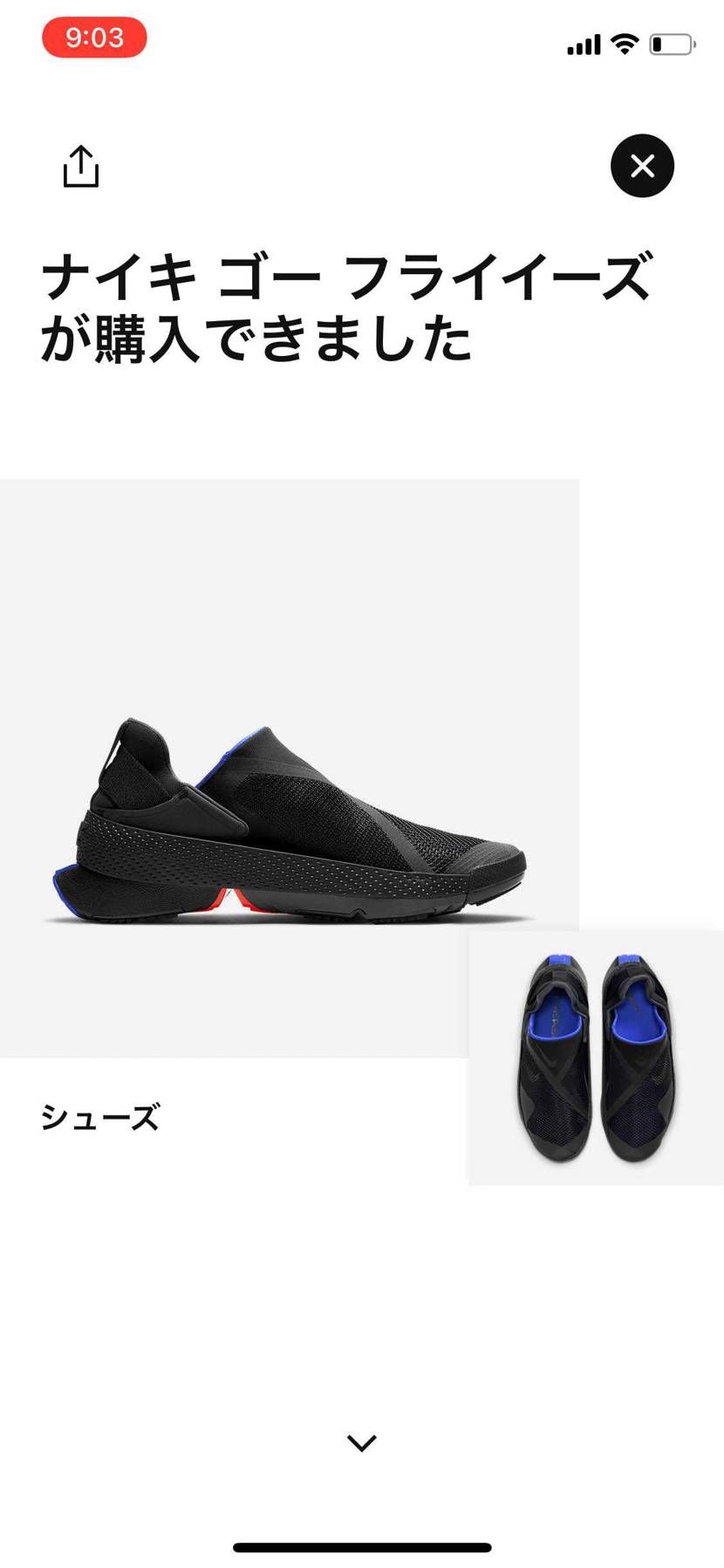 購入できました。仕事に履くスニーカーができた👟