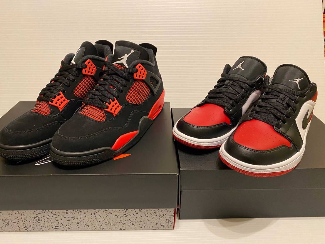 本日到着😊
久しぶりにSNKRSと.comでGOT'EM🥰
初AJ4かっこい