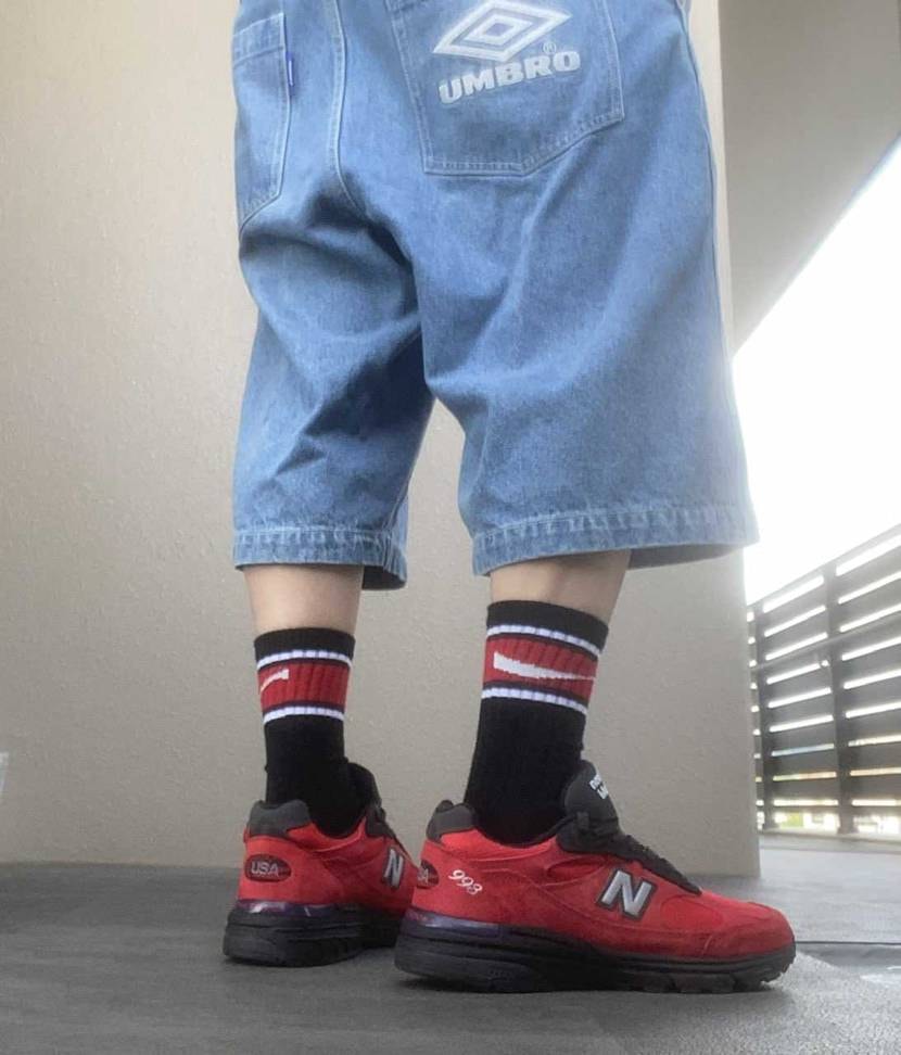 みなさんこんばんわ🤗
New Balance993🔴履きお