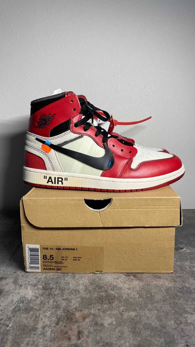 Off White Nike Air Jordan 1 Chicago AA38