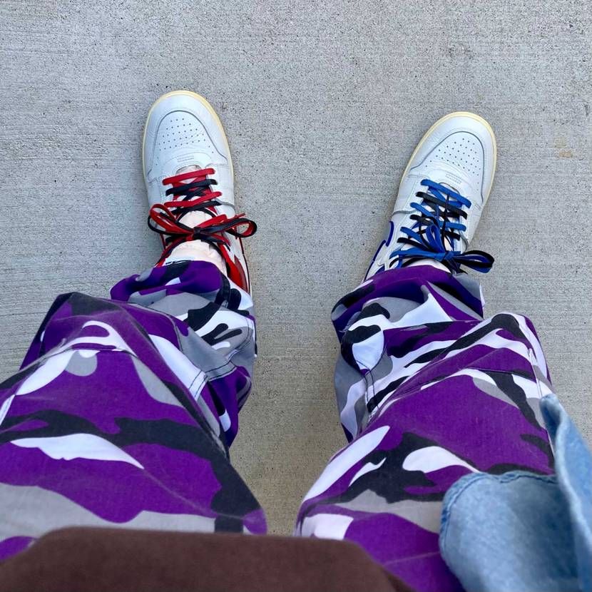 今日スニ👟❤️🤍💙
こんにちは🤗
今日は風も強いしやたらと寒々で