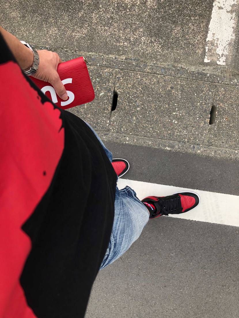 梅雨の合間に上から下までBRED!  そんな暑くも無いし AJ1でも蒸れない（笑