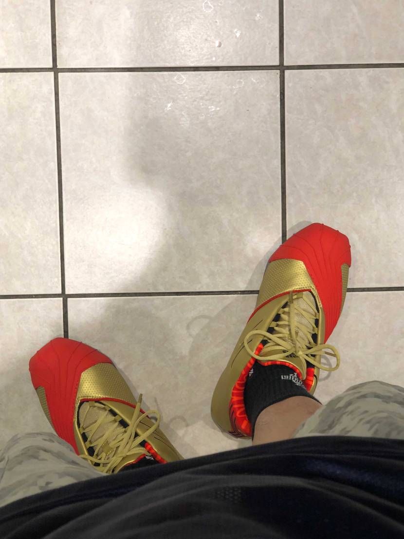 やっと外で着れました
T-mac、USA代表ジャージ
reebok 製
足