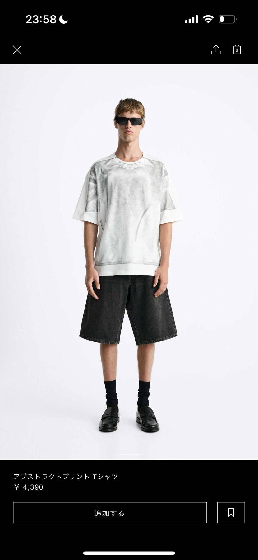 ZARAでも supreme x MM6 Tシャツ お手軽な値段で売っていました