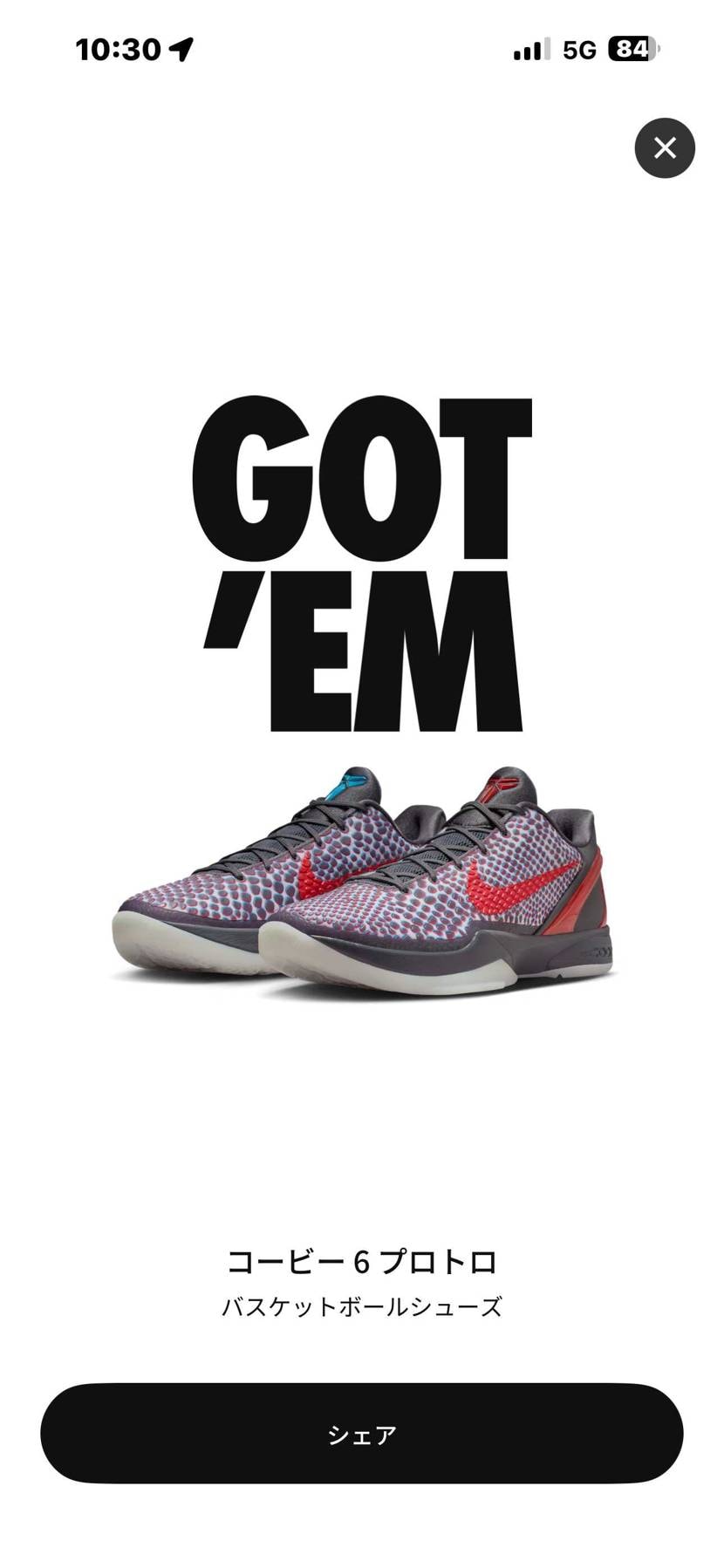 スニカスひさしぶりのごてむ。