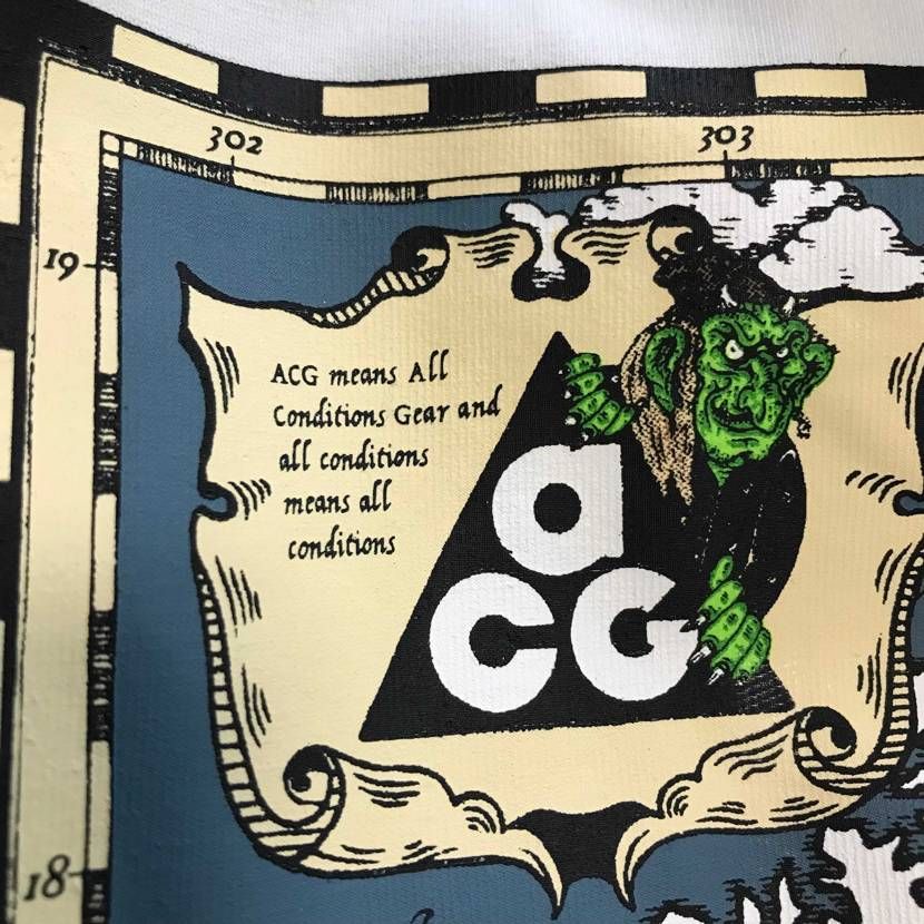 セールで買ったACGのTシャツに進次郎構文を発見しました。