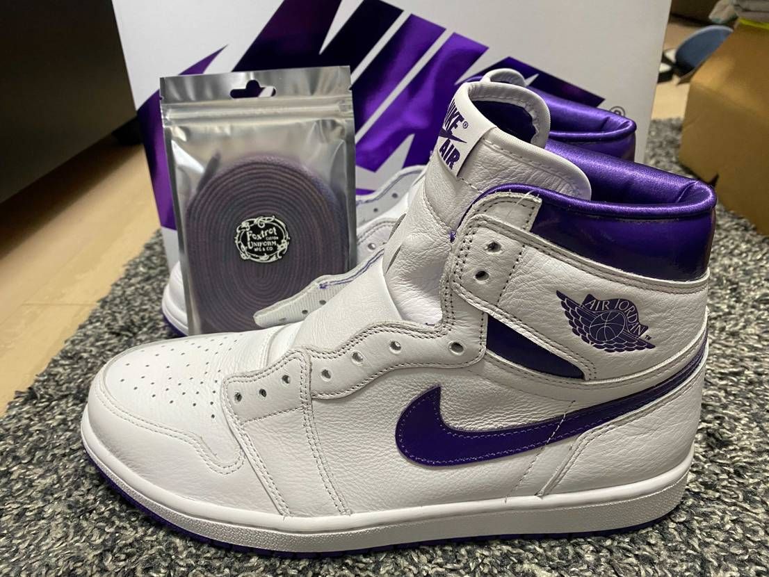 本日の抽選全てハズレたので、暇潰しにシューレース交換
付属のパープルシューレー