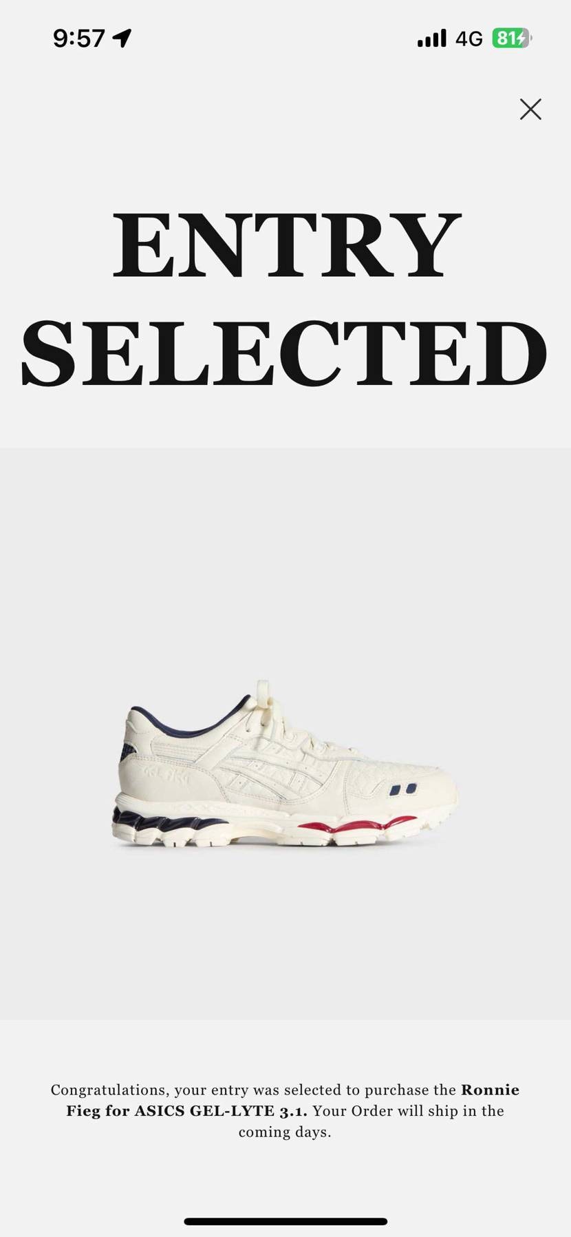 asicsはモデルの違いなど全然分からないけどとりあえず履いてみたいと思い、パッ