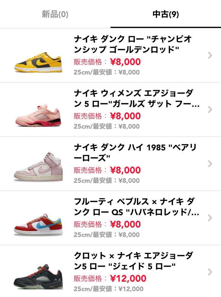 スニーカー整理中のため
全て25cmで出品しています。
中古品ですが数回程度