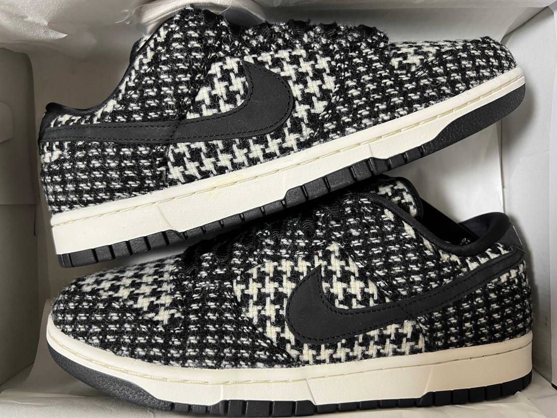 🐿️で拾えたHarris Tweed x Nike Dunk Low到着😆
ど