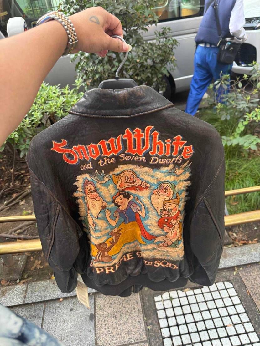 Supreme x Schott Snow White Hand-Painted