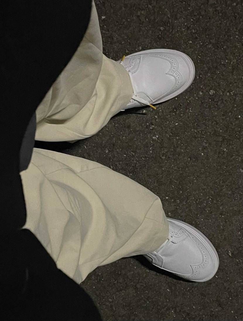 大きめのパンツ履いたから隠れてちょっと控えめな感じなったけど、シンプルでめちゃい