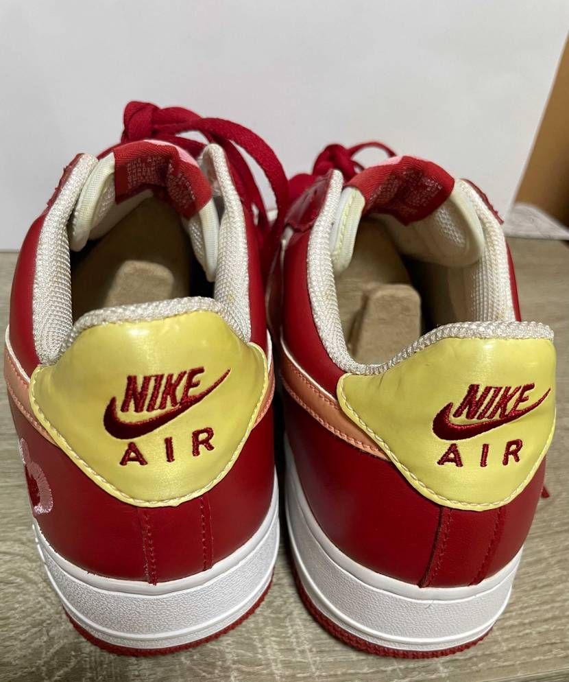NIKE AIR FORCE 1 白赤 US8 JP25cm