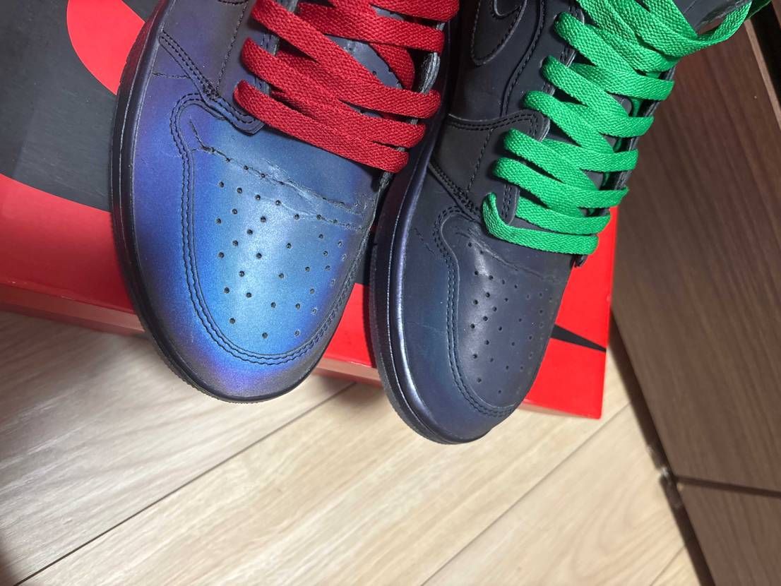 AJ1ハイzoomフィアレス吐きまくったからボロボロになっちゃった(特につま先部
