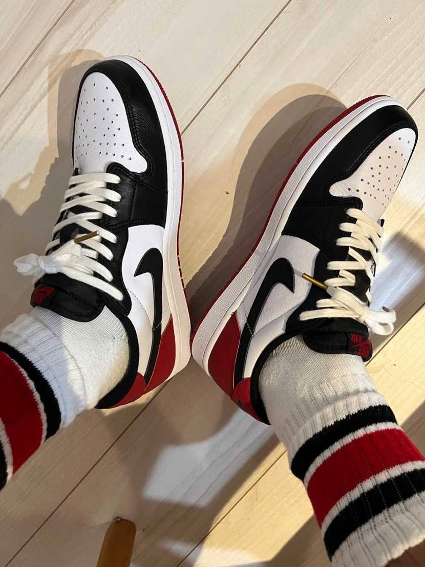 節分ダンクのシューレースを再活用。ローは履きやすくて、合わせやすそうで良いですね
