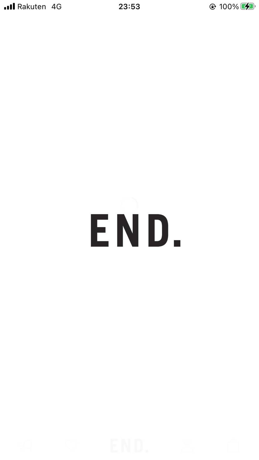 やっぱりEND.は抽選のシステムがイマイチだよなぁ〜。
もともと期待してないけ