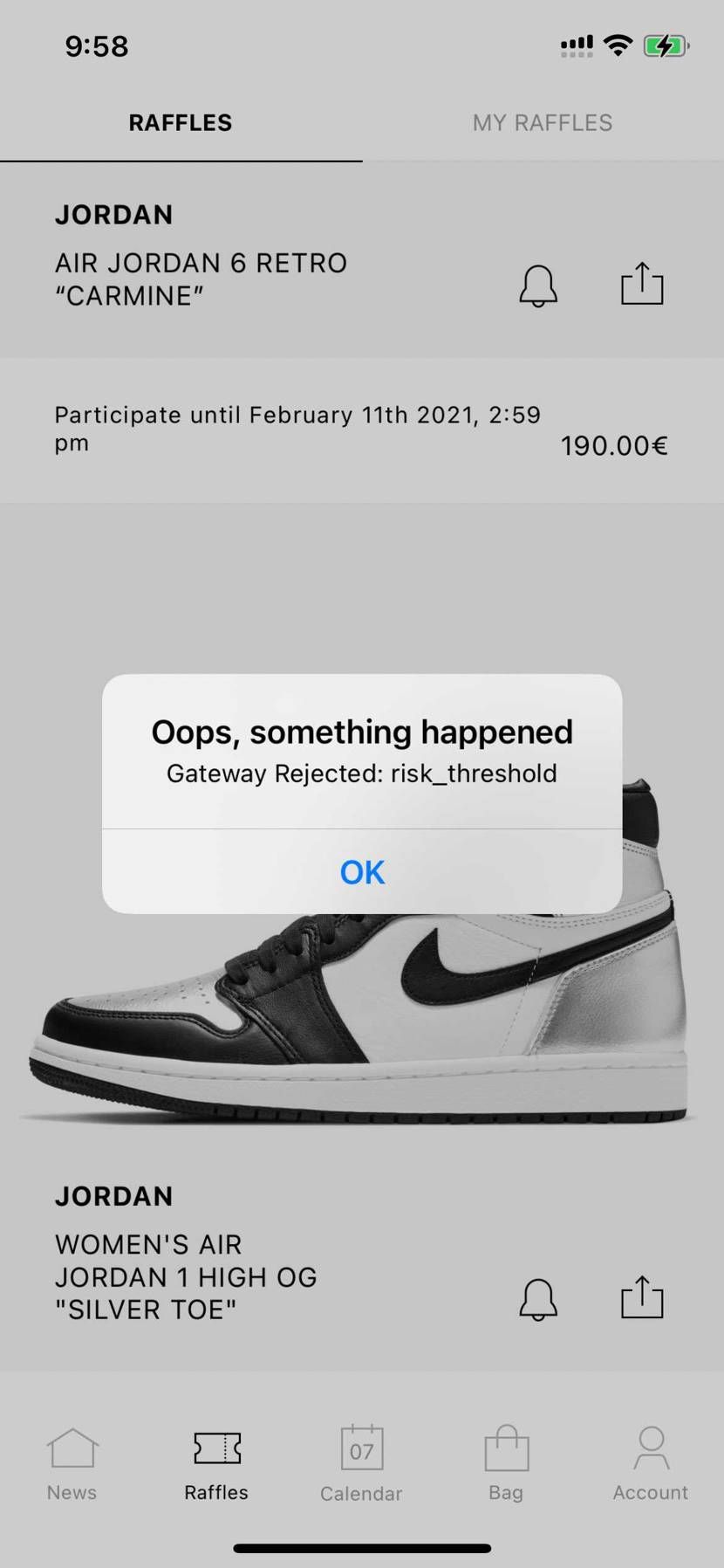 SVDでこのようなエラーが出てしまいます。これはカード会社にはじかれたのかSVD