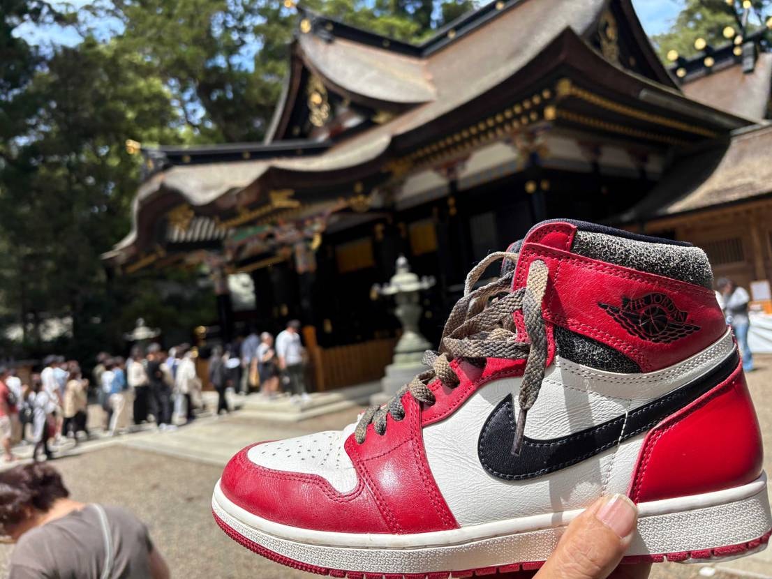 息栖神社、香取神宮お参り、aj1御三家で攻めてみました😃
