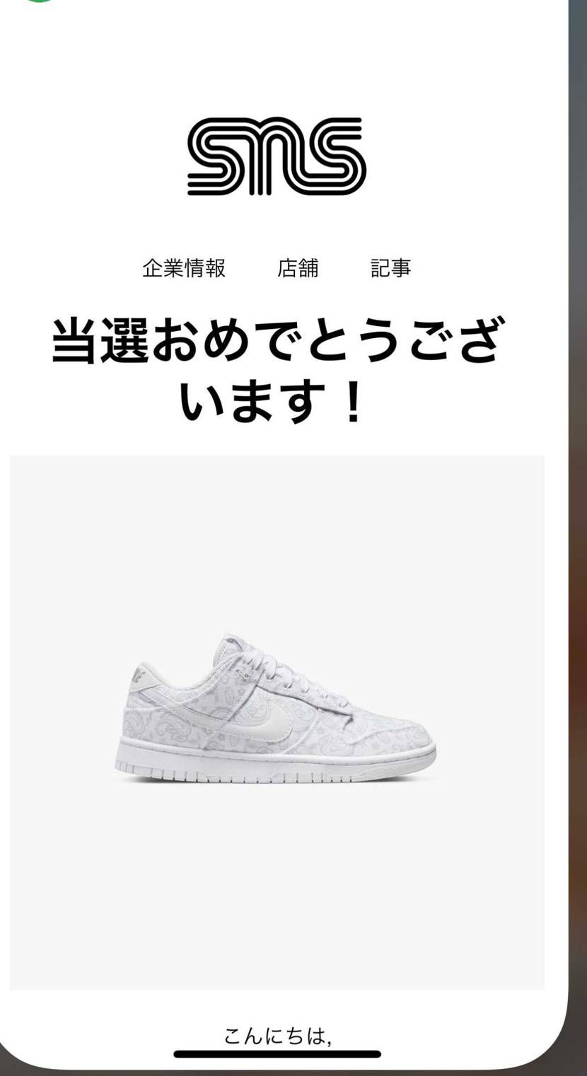 何故か知らんけどSNSはSNKRSより良く当たります。
大切に履きます。