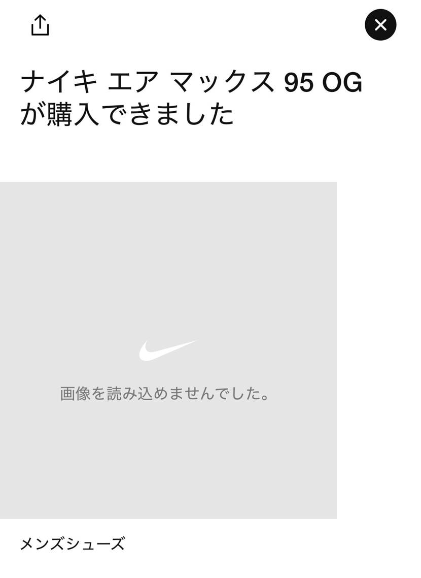 NIKE.comにて購入しました。購入手続きの途中でエラー表示が何度も出て、その