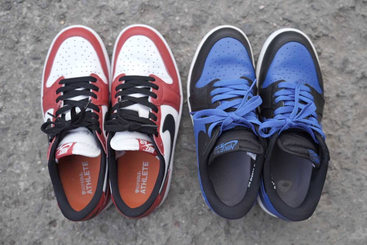 エアジョーダン1Low 85 royal,chicago low少し着用感出るま